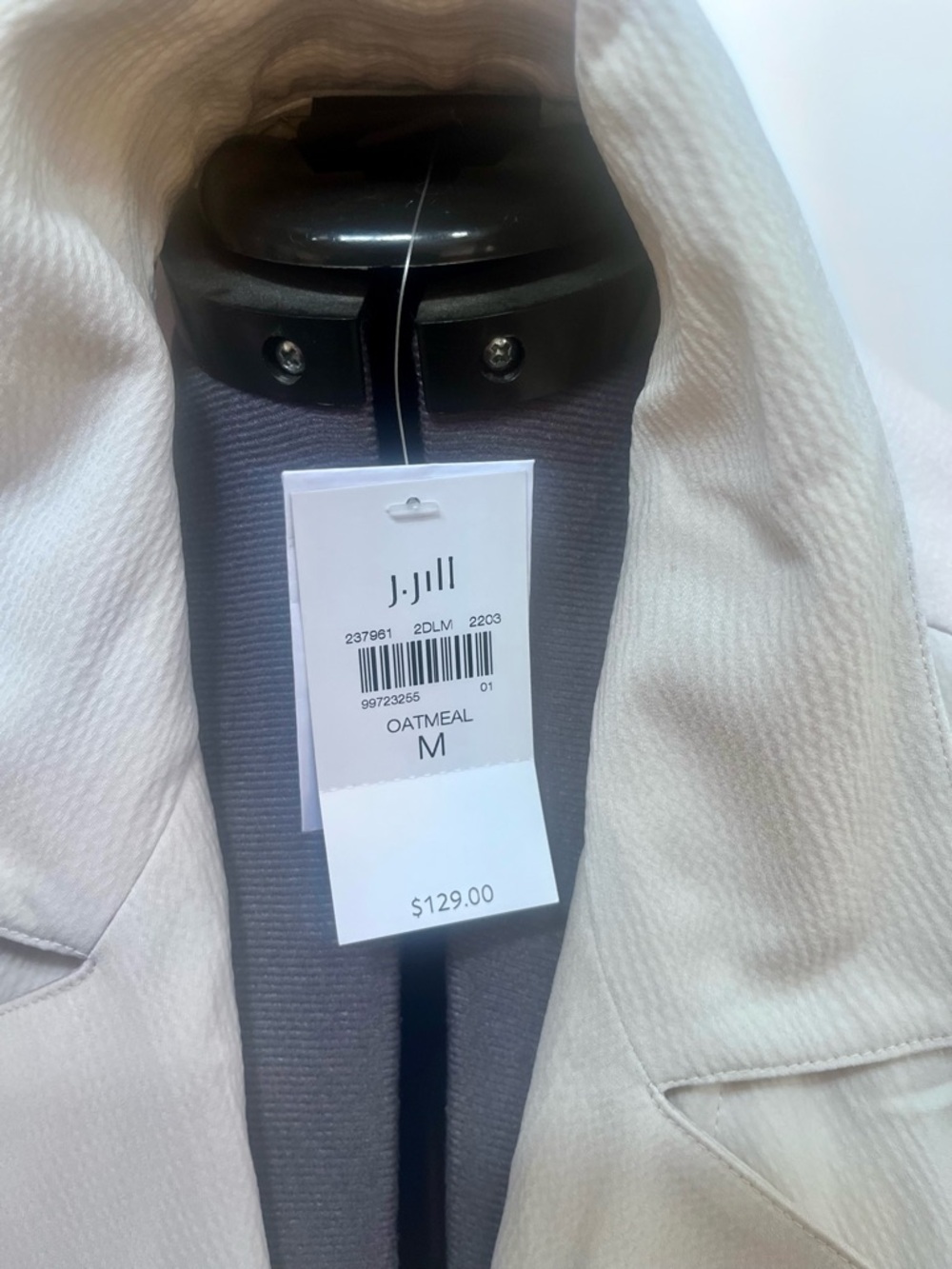 J. Jill Light Beige Drape Trench Coat - Picture 4 of 5
